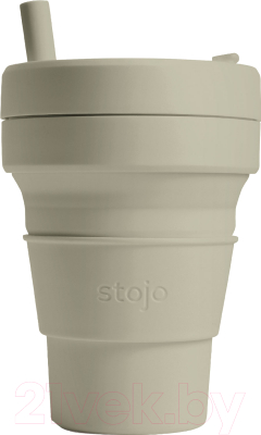 

Стакан с трубочкой Stojo, Шалфей / S2-SGE-C