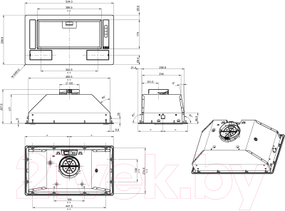 Вытяжка скрытая Gorenje BHI681ES