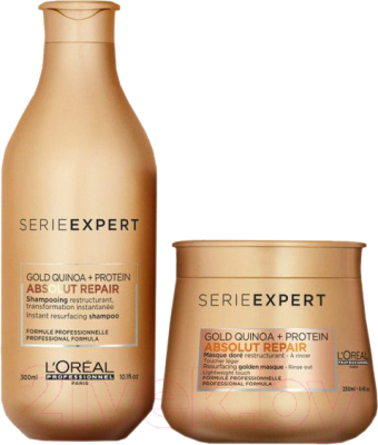 Набор косметики для волос L'Oreal Professionnel Serie Expert Absolut Repair Gold Quinoa+Protein шампунь+маска