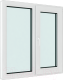 Окно ПВХ Brusbox Roto Двухстворчатое поворотно-откидное правое 3 стекла (1300x1100x70) - 