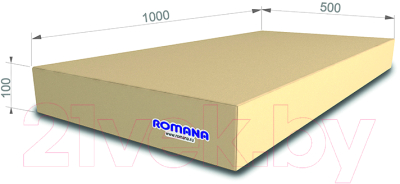 Гимнастический мат Romana 5.000.10 (бежевый)