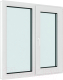Окно ПВХ Brusbox Roto Двухстворчатое Поворотно-откидное правое 3 стекла (1400x1000x70) - 