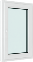 Окно ПВХ Brusbox Roto Одностворчатое Поворотно-откидное правое 3 стекла (1100x900x70) - 