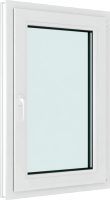Окно ПВХ Brusbox Roto Одностворчатое Поворотно-откидное правое 3 стекла (1200x900x70) - 