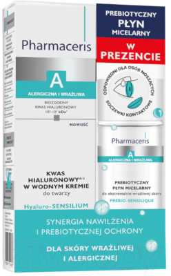 Набор косметики для лица Pharmaceris A Sensilique мицеллярн. вода Prebio 50мл+Hyaluro крем 40мл