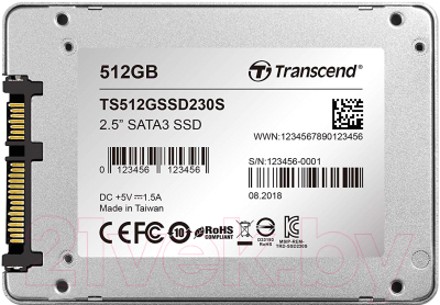 SSD диск Transcend 512GB (TS512GSSD230S)