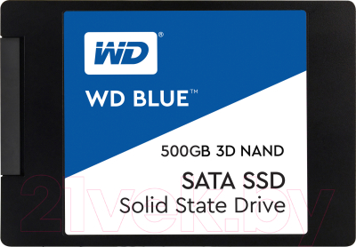 SSD диск Western Digital Blue 3D NAND 500GB (WDS500G2B0A)