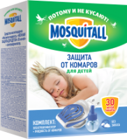 

Электрофумигатор Mosquitall, Нежная защита для детей от комаров 30 ночей / 4606982005338