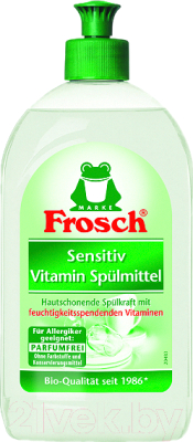 Средство для мытья посуды Frosch Для чувствительной кожи (500мл)