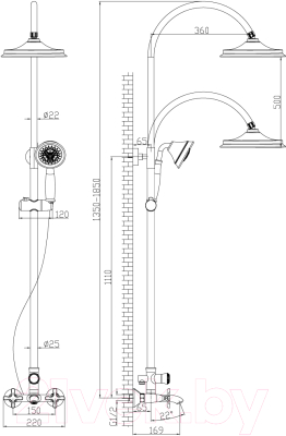 Душевая система LEMARK Duetto LM5762C