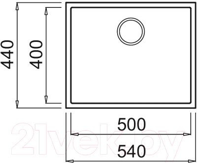 Мойка кухонная Elleci Quadra Undermount 105 Fumo K73