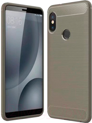 Чехол-накладка Case Brushed Line для Redmi Note 5 (матовый серый)