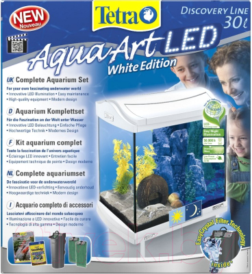 Аквариумный набор Tetra AA Disc LED Cray 30L / 244894/709134 (белый)
