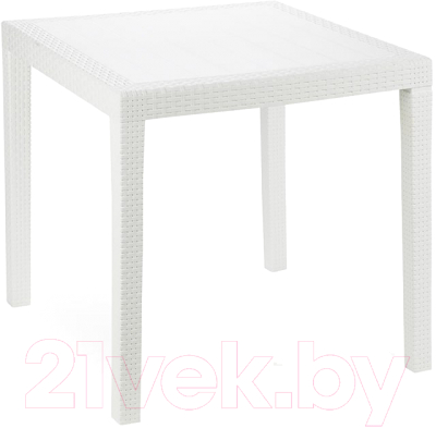 Стол пластиковый Ipae Progarden Square King / KIN028BI (белый)