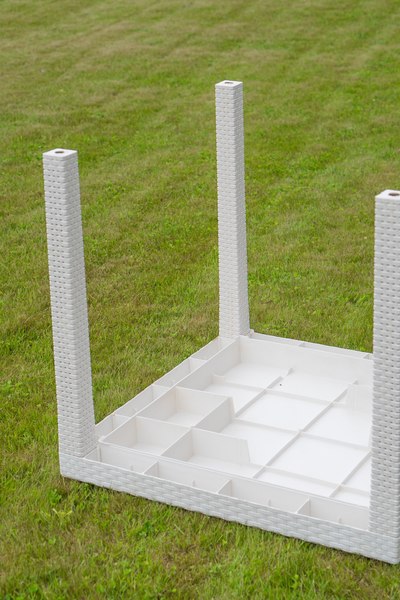 Стол садовый Ipae Progarden Square King / KIN028BI (белый)