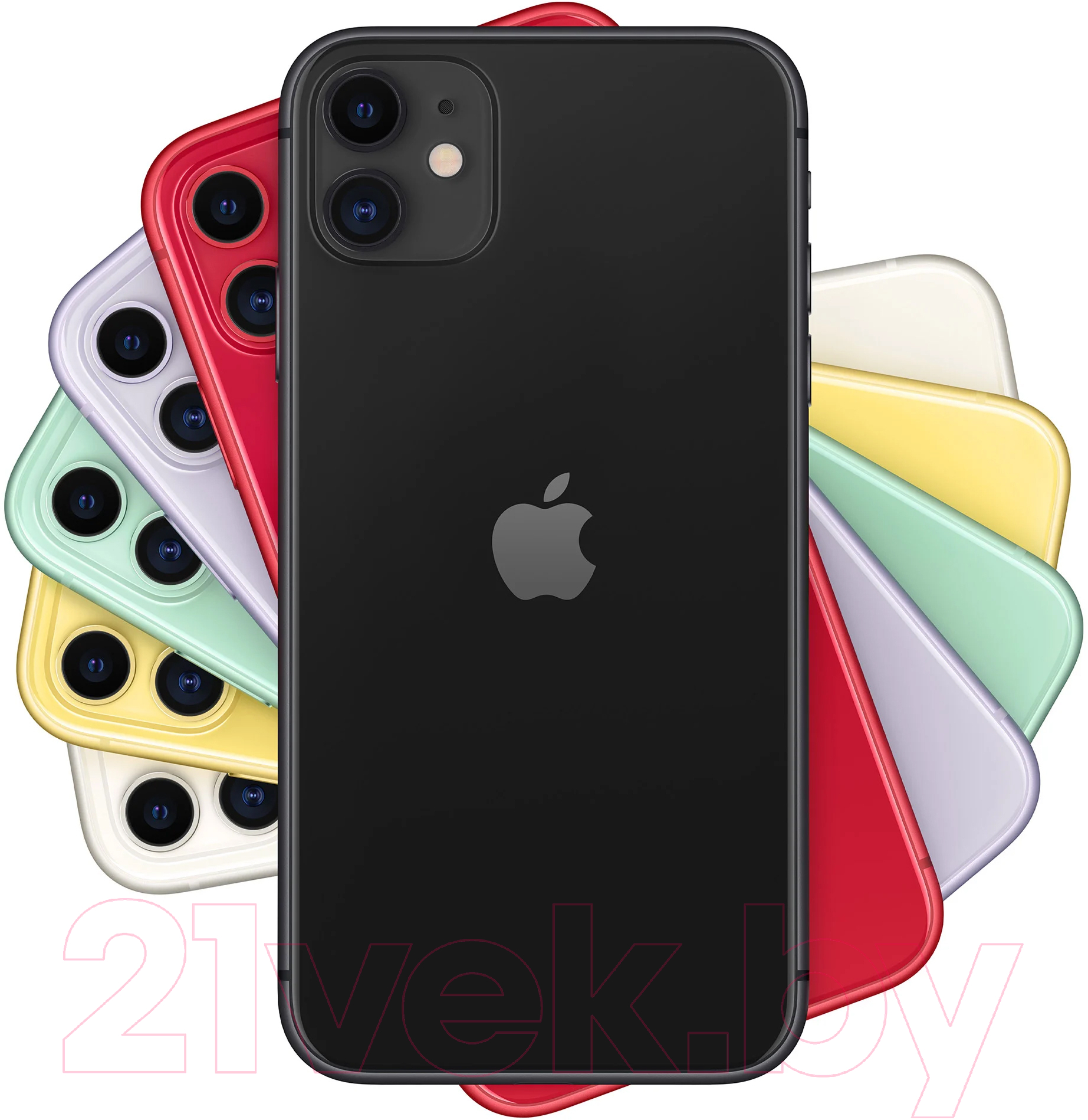 Смартфон Apple iPhone 11 64GB / MHDA3 (черный)