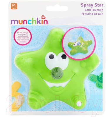 Игрушка для ванной Munchkin Звездочка зеленая / 1101502