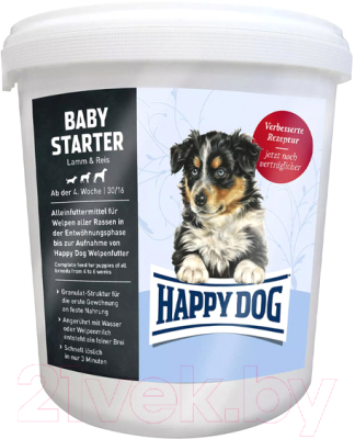 

Корм для собак Happy Dog, Starter с ягненком и рисом / 60748