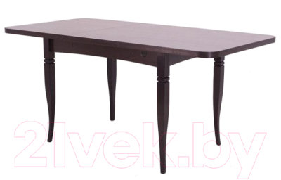 Обеденный стол Ивару Ялта-2 (опоры массив резной/белый/анкор светлый)
