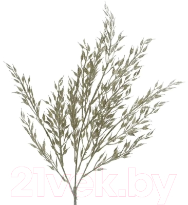 Ветка новогодняя GreenTerra Луговые травы 220471 (серебристый)