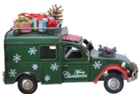 Статуэтка GreenTerra Рождественское авто 380531 (зеленый) - 