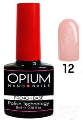 База для гель-лака Opium French nano nails base color 12 (8мл)