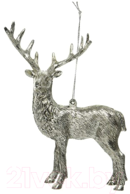 

Елочная игрушка GreenTerra, Серебристый, Серебристый олень 515727