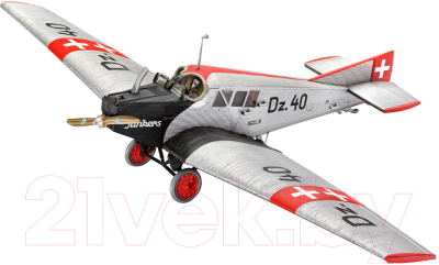 

Сборная модель Revell, Немецкий пассажирский самолет Junkers F.13 1:72 / 03870