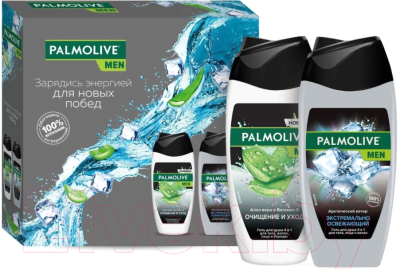 Набор гелей для душа Palmolive Men гель для душа 3 в 1 250мл+гель для душа 4 в 1 250мл