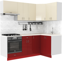 

Готовая кухня S-Company, Клео глосc 1.2x2.1 правая