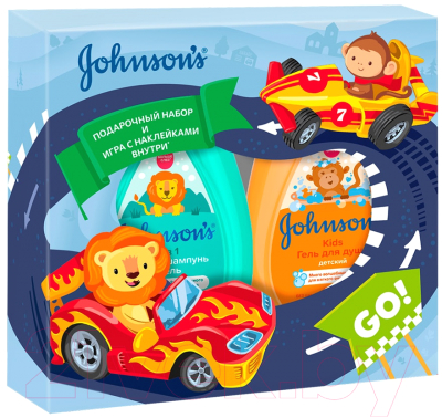 Набор косметики детской Johnson's Baby шампунь-гель 2в1 300мл+гель для душа Kids 300мл