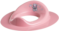Детская накладка на унитаз Maltex Мишка / 2091 (темно-розовый) - 
