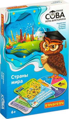 

Настольная игра, Умная сова. Страны мира / ВВ4842