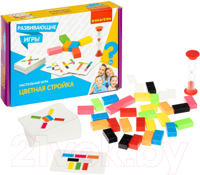 Развивающая игра Bondibon Цветная стройка / ВВ4516