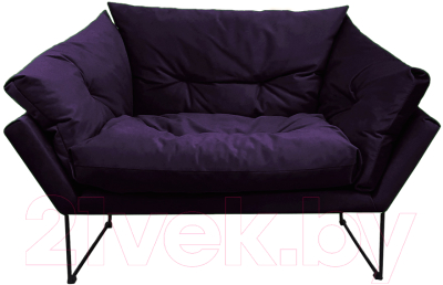 Кресло мягкое Brioli Анико (В40/фиолетовый)
