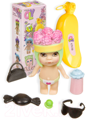 Кукла с аксессуарами Bondibon OLY во фруктово-конфетной шапочке / ВВ3834