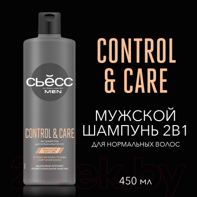 Шампунь для волос Syoss Men Control & Care для нормальных волос 2в1  (450мл)