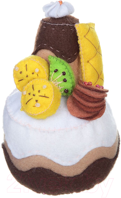 Набор для творчества Bondibon Шьем сладости из фетра. Пирожное Банан / ВВ1235