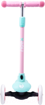Самокат детский Ridex Hero 120/80мм (мятный/розовый)