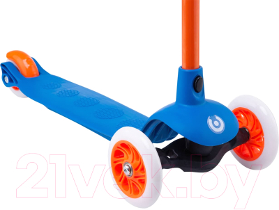 Самокат детский Ridex Hero 120/80мм (синий/оранжевый)
