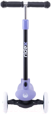 Самокат детский Ridex Hero 120/80мм (фиолетовый/серый)
