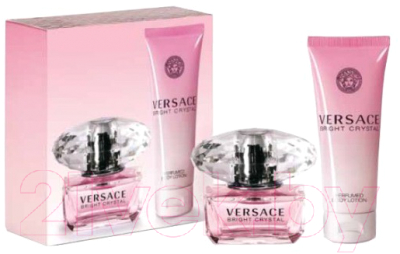Парфюмерный набор Versace Bright Crystal жен Туалетная вода 30мл+Лосьон д/тела 50мл