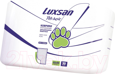 Одноразовая пеленка для животных Luxsan Basic 60x90 (30шт)