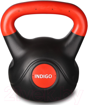 Гиря Indigo IN125 (8кг, черный/красный)