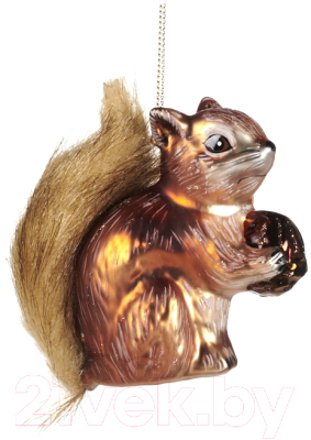 

Елочная игрушка Goodwill, Коричневый, Белочка с пушистым хвостом / YA 92253