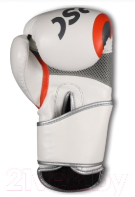 Боксерские перчатки RSC PU 2t c 3D 2018-3 (р-р 14, белый/серый)