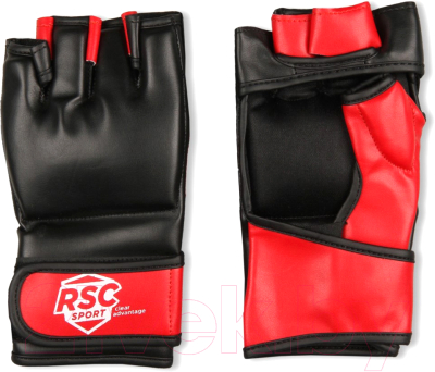 Перчатки для единоборств RSC BF-MM-4001 (L, красный/черный)