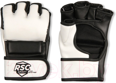 Перчатки для единоборств RSC BF-MM-4006 (S, белый/черный)