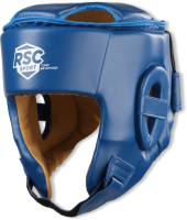 Боксерский шлем RSC PU BF BX 201 (XL, синий)