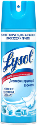 Дезинфицирующее средство Lysol Для поверхностей свежесть хлопка (400мл)